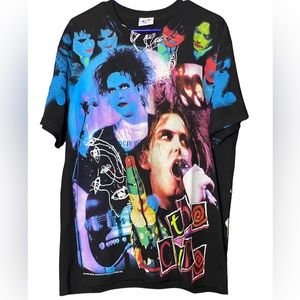 Backstock Co. Bootleg The Cure Robert Smith AOP Tee Shirt